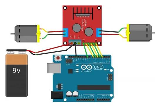 L298 2A Dual Motor Driver Module With PWM Control | Sharvielectronics: Best Online Electronic Products Bangalore